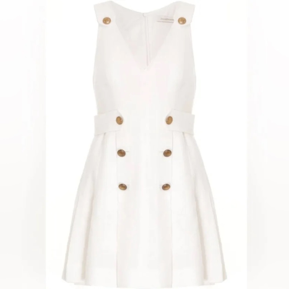 White Zimmerman Linen Dress Size 2